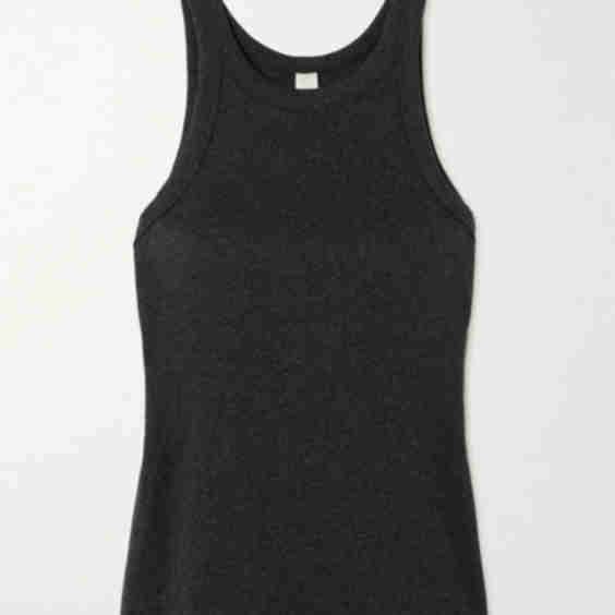 Ribbed Organic Cotton-Blend Jersey Tank Top