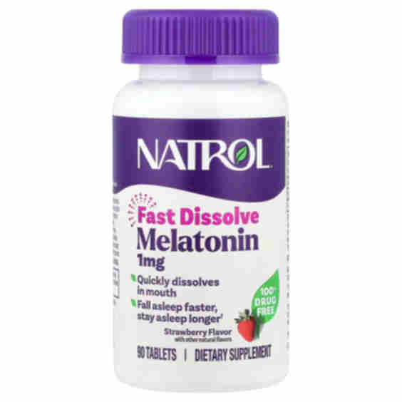 Melatonin Fast Dissolve, Strawberry 10mg