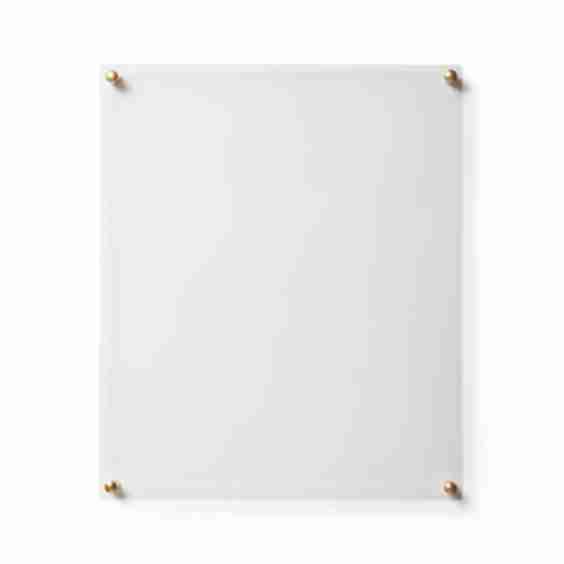 Acrylic Float Frame with Gold Hardware  11" x 14"