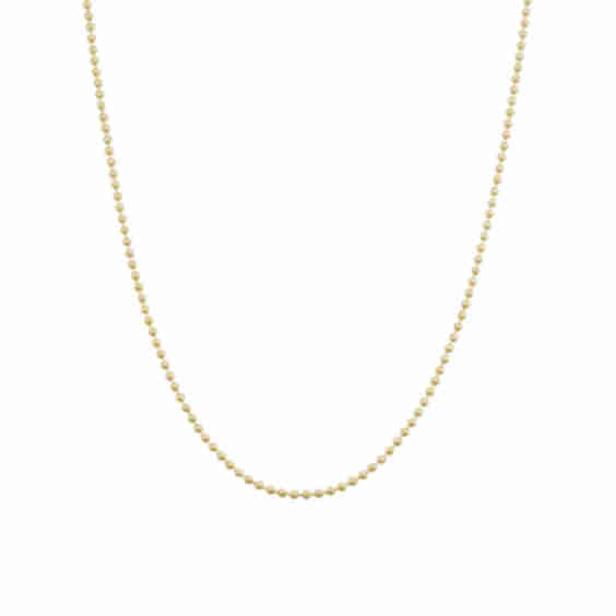 14K Bead Chain Necklace