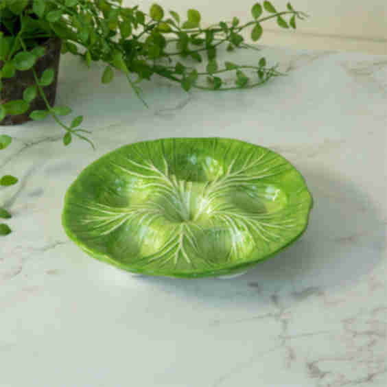 Cabbage Shaped Deviled Egg Dish