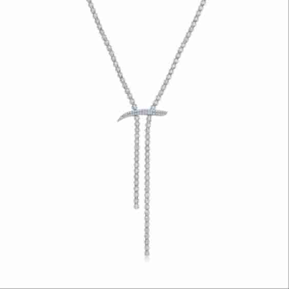 Mega Swirl Slide Lariat Necklace