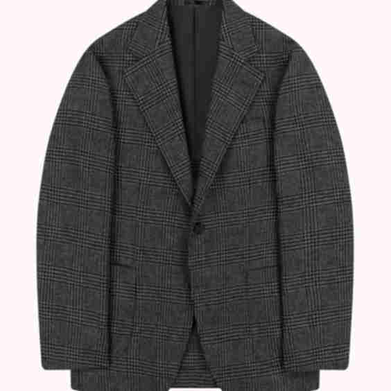 Sport Jacket Glen Check Merino Wool