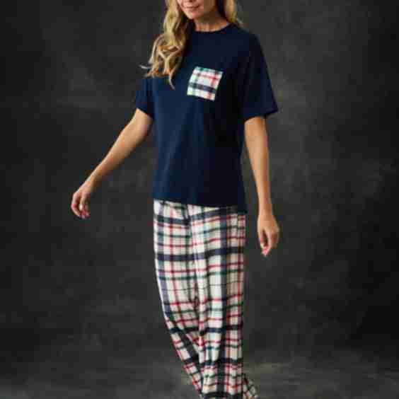 Oversized Tee Pajama Set