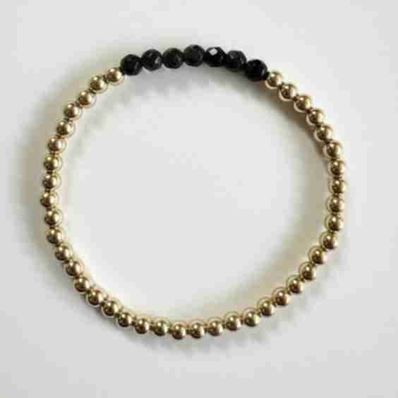 Obsidian Gemstone Beaded Bracelet