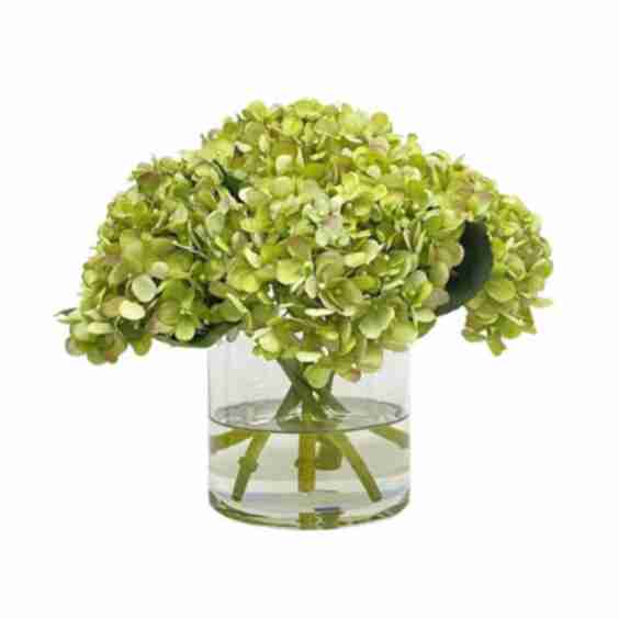 Antiqued Hydrangea Faux Arrangement