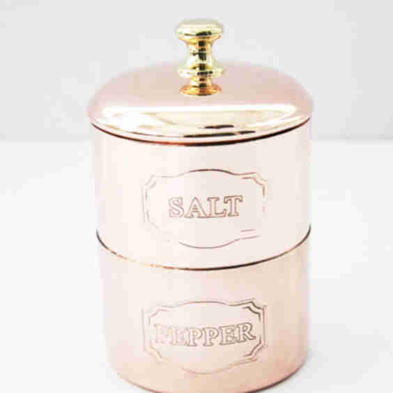Vintage Inspired Salt & Pepper Cellar