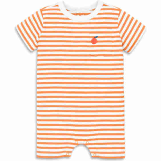 Baby Embroidered Stripe Pocket Shortie