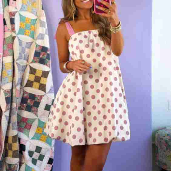 Open Fields Polka Dot Dress