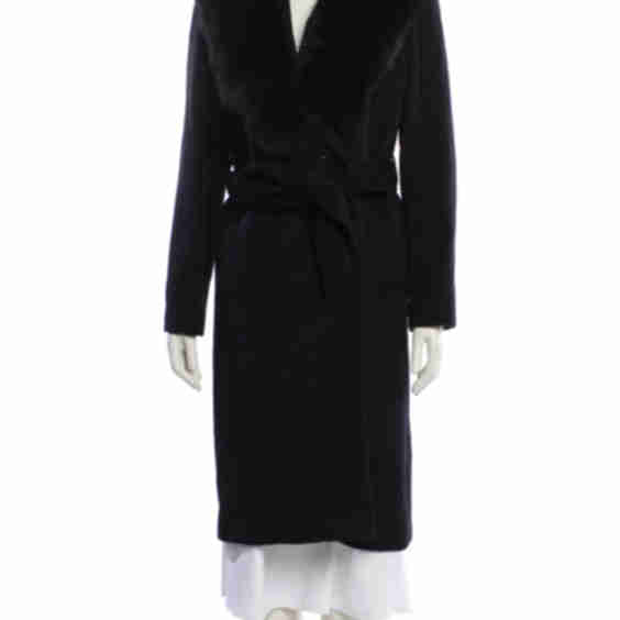 Cashmere Wool Fur Coat