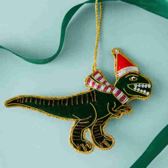 T-Rex Embroidered Ornament