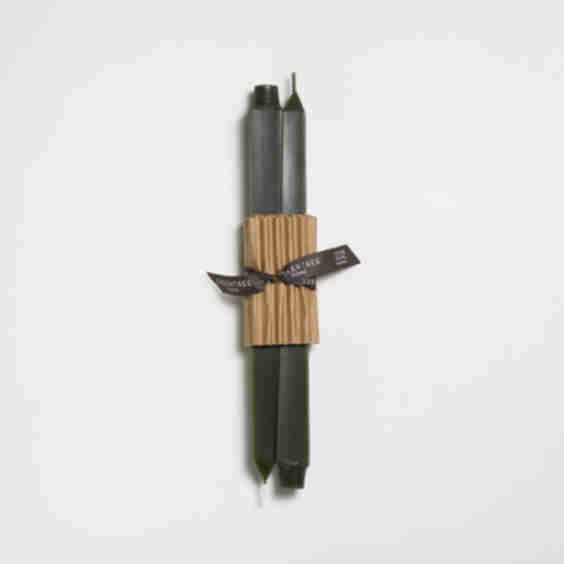 12" Square Taper Candles Pair