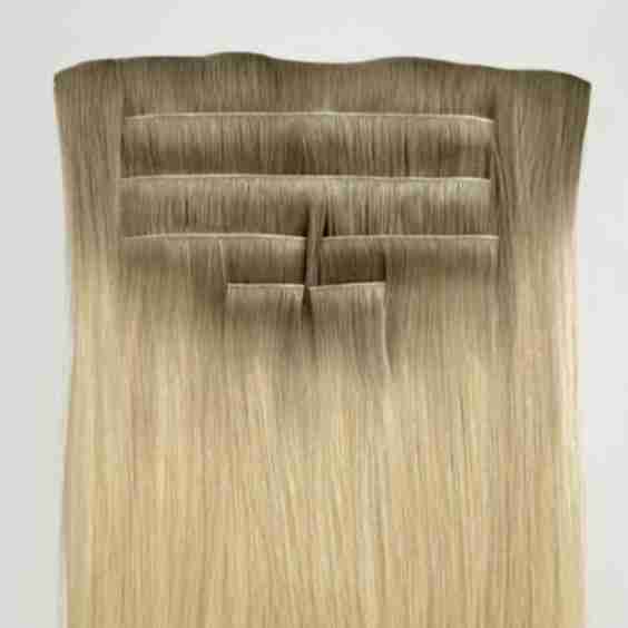 Rooted Champagne Invisible Clip-Ins 18"/45.72Cm (100G)