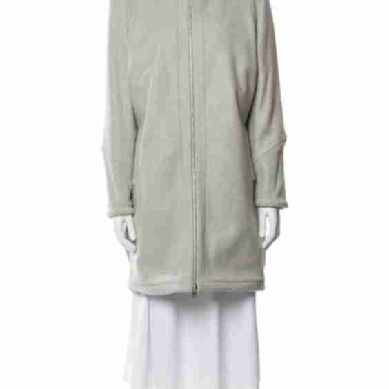 Stand Collar Wool Coat (Pre-Owned)