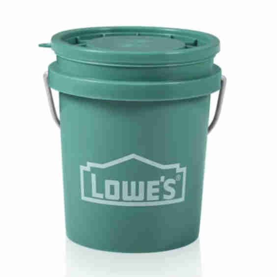 0.4-Quart Bpa-Free Food-Grade Plastic Teal Mini Bucket Lid