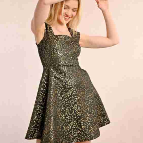 Jacquard Mini Dress