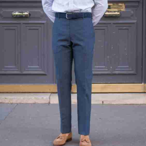 High Twist Wool Pants