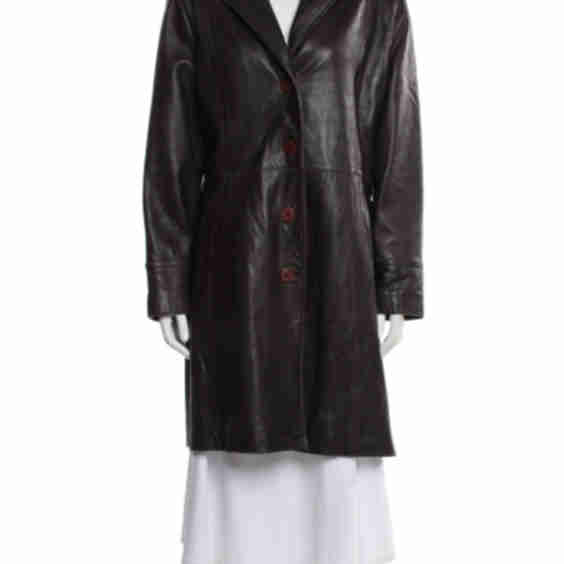 Leather Trench Coat (Pre-Owned)