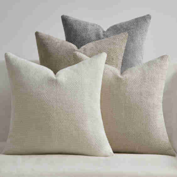 Throw Pillow Covers Soft Decorative Chenille Pillow Covers Cushion Covers Pack of 4 (Set of 4)
