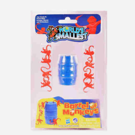 World's Smallest Barrel of Monkeys Game