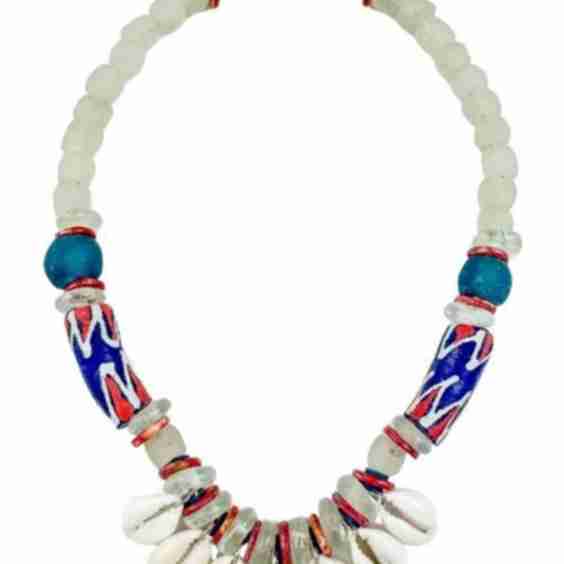 Stacked Cowrie Choker Americana
