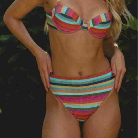 High Waist Keys Bikini Bottoms
