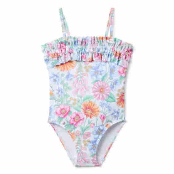 Floral Ruffle Swimsuit