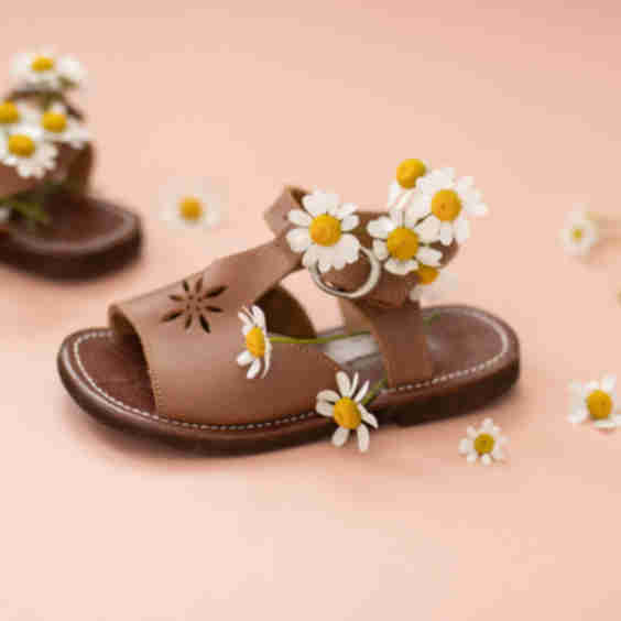 Estrella Children's Leather Sandals, Size 20