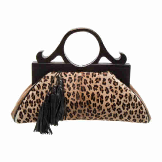 Calf Hair Top Handle Bag