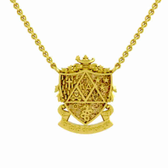 Kappa Delta Crest Pendant Necklace