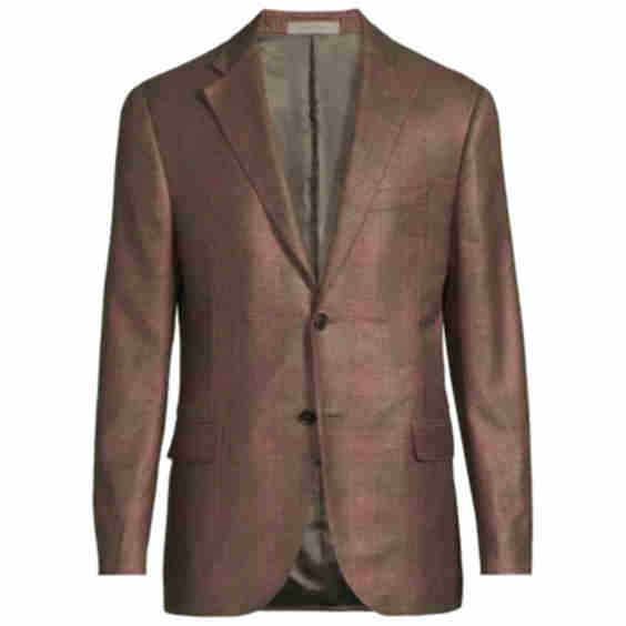 Plaid Silk-Cashmere Sport Coat