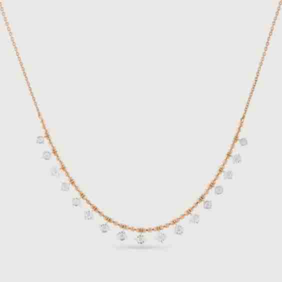 Radiant Strobe Gold & Diamond Necklace