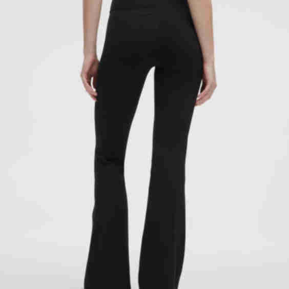 High-waisted flared leggings