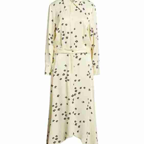 Classic Collar Floral-Print Shirt Dress