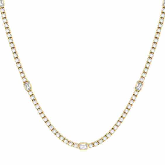 Empowering 14K Yellow Gold & 8.74 TCW Lab-Grown Diamond Necklace