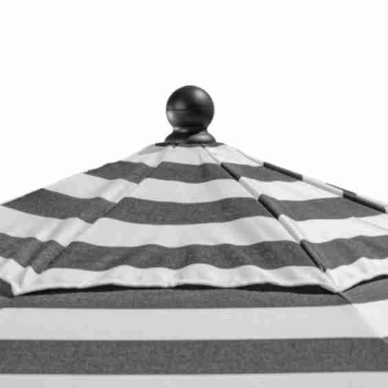 11’ Round Cabana Stripe Aluminum Market Umbrella