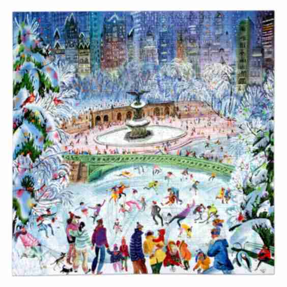 New York City Ice Skaters 1000-Piece Puzzle