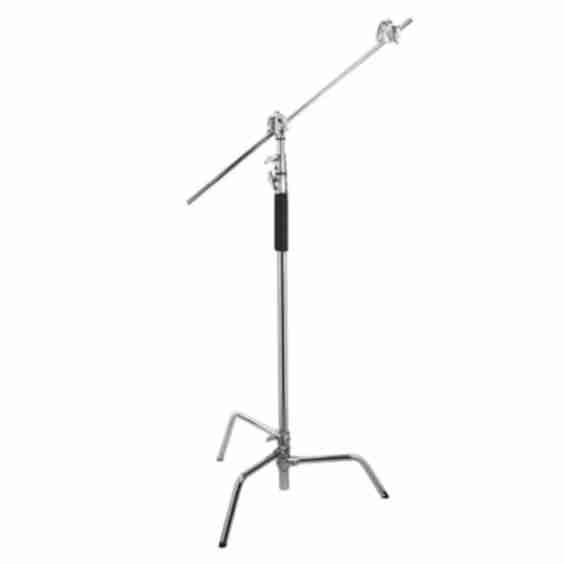 Flashpoint 10' C (century) Light Stand on Turtle Base Kit W/40" Grip Arm & 2 Gobo Heads and Baby Pin