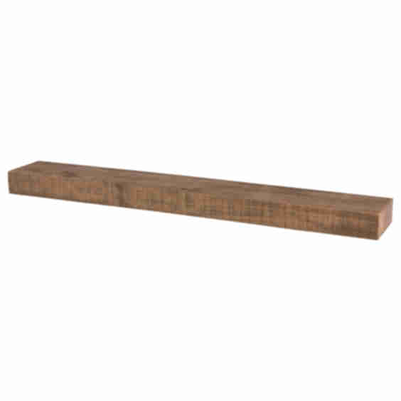 Modern Timber Textured Fireplace Mantel