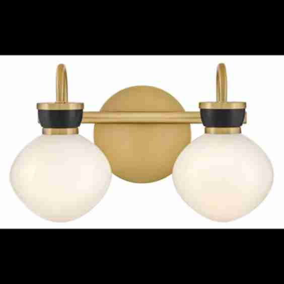 Lucy 2 Light 16" Wide Vanity Light with Cased Opal Glass