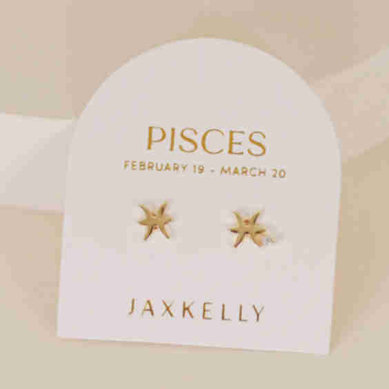 Zodiac Earrings | Pisces
