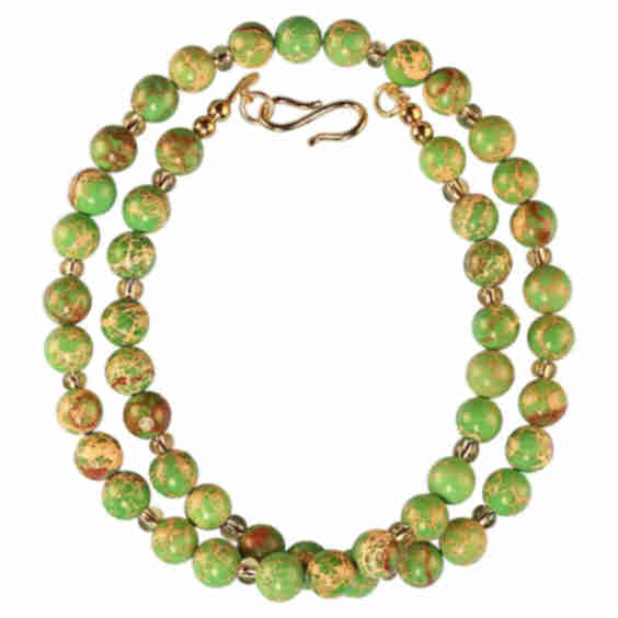 Gold Plated Imperial Stone Necklace