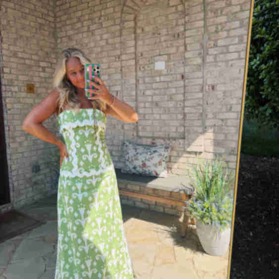 Pale Detailed Maxi Dress