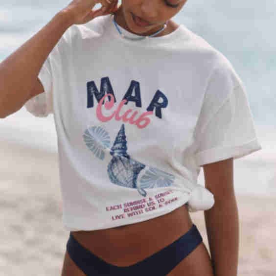 Mar Club Oversized Graphic Tee