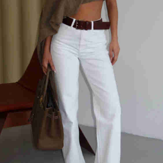 High Rise Straight Jeans