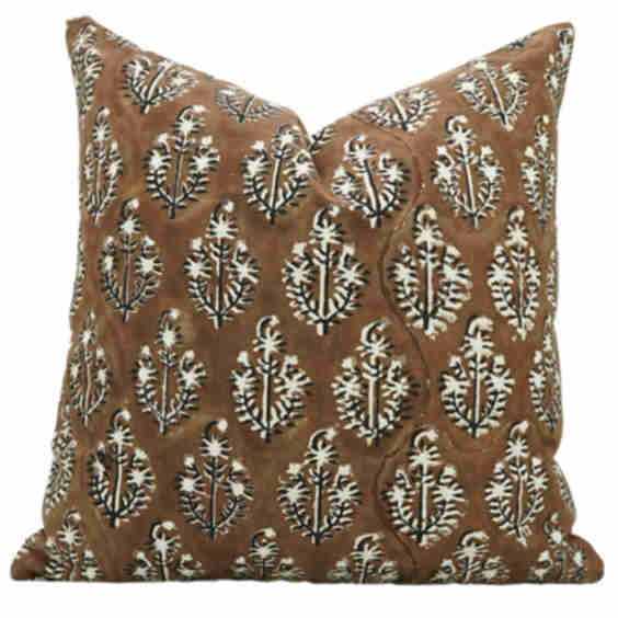 Neelgagan Block Print Pillow Cover Cotton Decorative Cushion