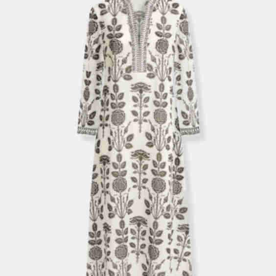 Jenna Printed Silk Kaftan