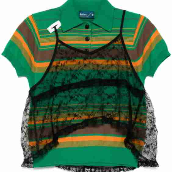 Strip Polo Top