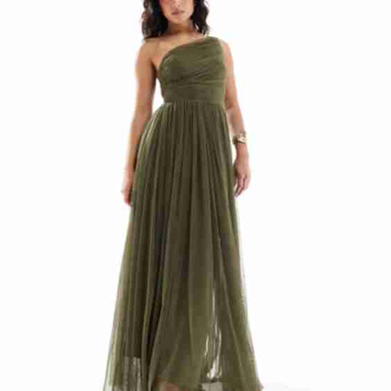 Long Asymmetrical Bridesmaid Dress