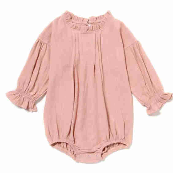 Gathered Long Sleeve Romper